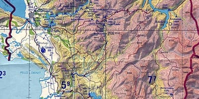 แผนที่ภูมิศาสตร์อัลเบเนีย name